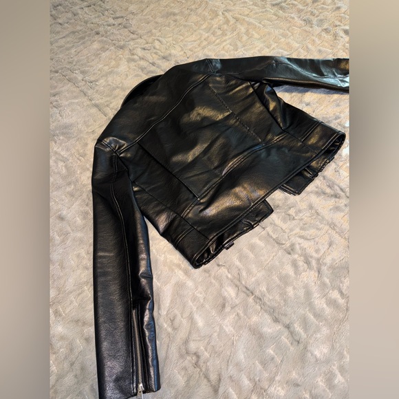 Dynamite Vegan Leather Motorcycle Jacket - Picture 3 of 3